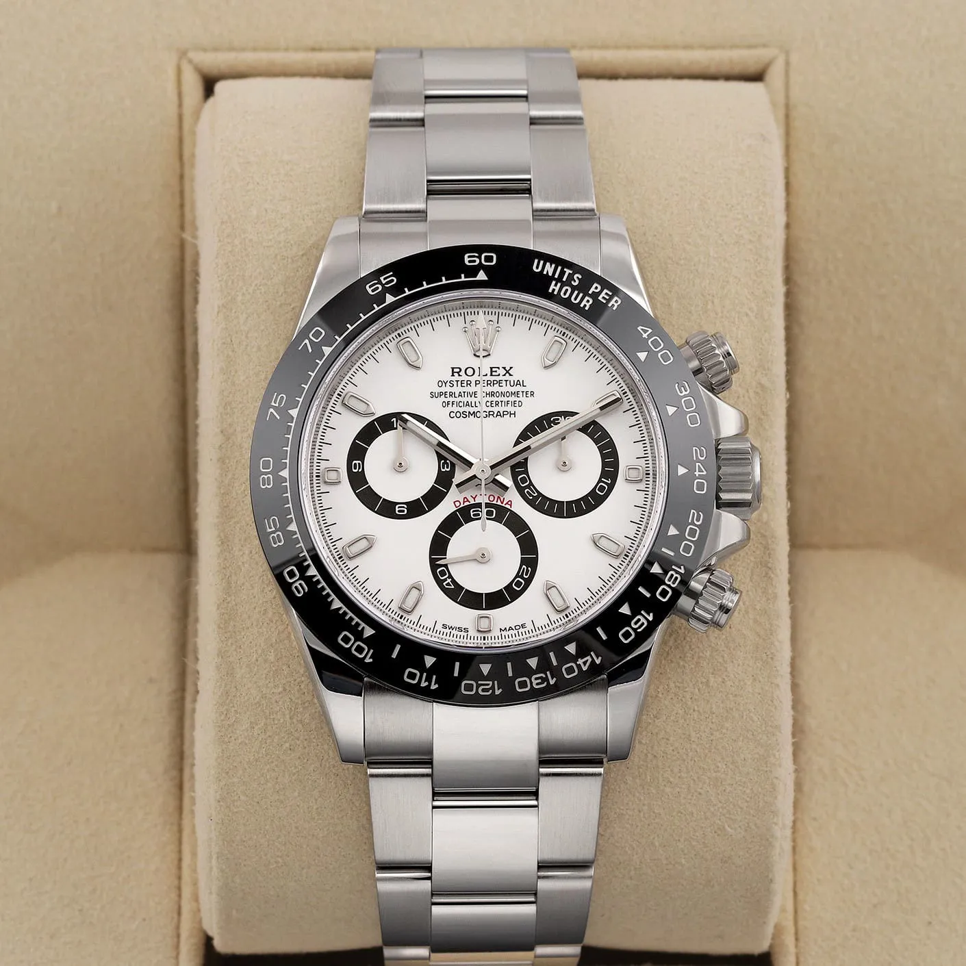 Rolex Daytona 116500LN-0001 40mm Stainless steel White