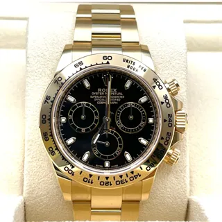 Rolex Cosmograph Daytona 116508-0004 Yellow gold Black