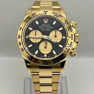 Rolex Oyster Perpetual "Cosmograph Daytona" 116508-0009 Yellow gold Black