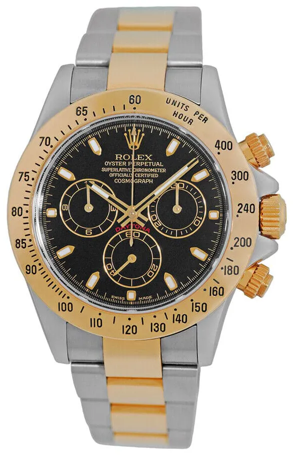 Rolex Daytona 116523-0039 40mm Yellow gold Black