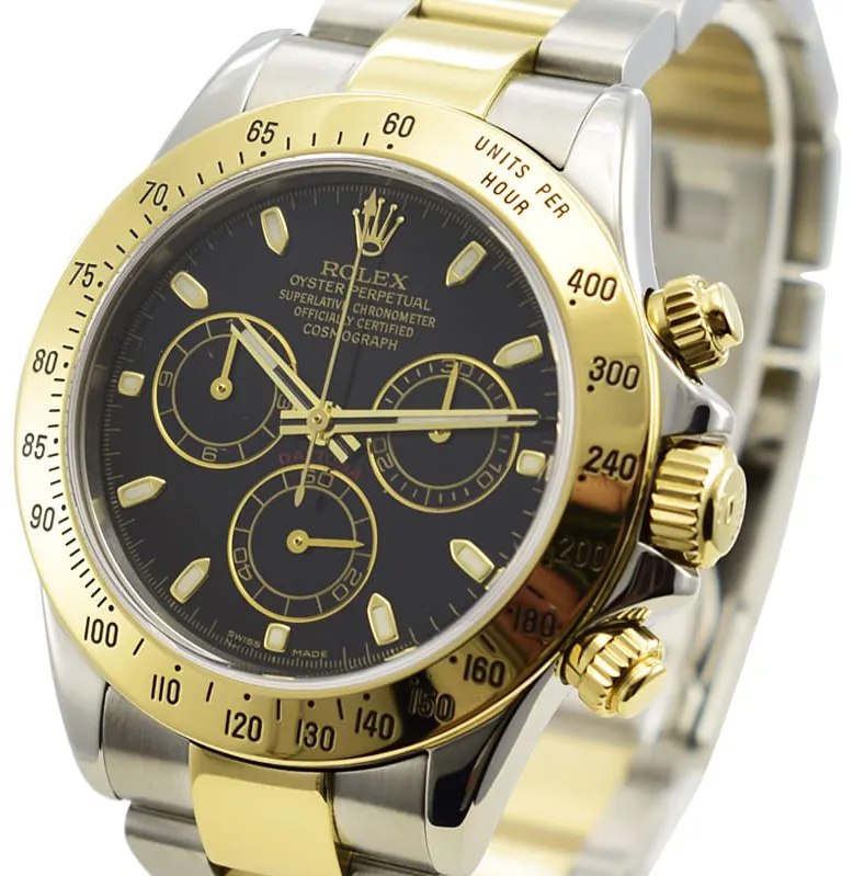 Rolex Daytona 116523-0039 40mm Yellow gold Black