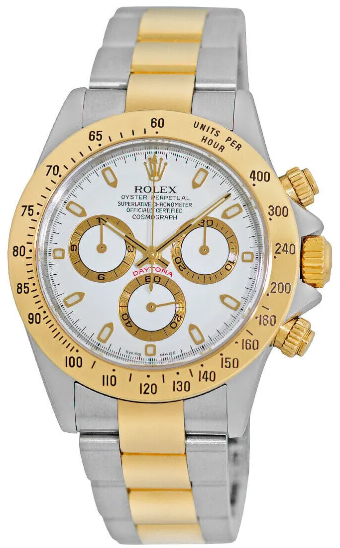 Rolex Daytona 116523-0040 40mm Yellow gold White