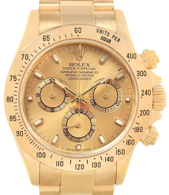 Rolex Daytona 116528-0045 40mm Yellow gold Champagne 2