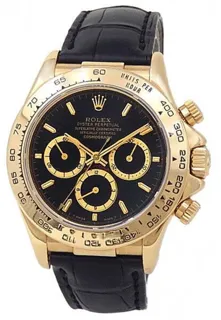 Rolex Daytona 16518 Yellow gold Black