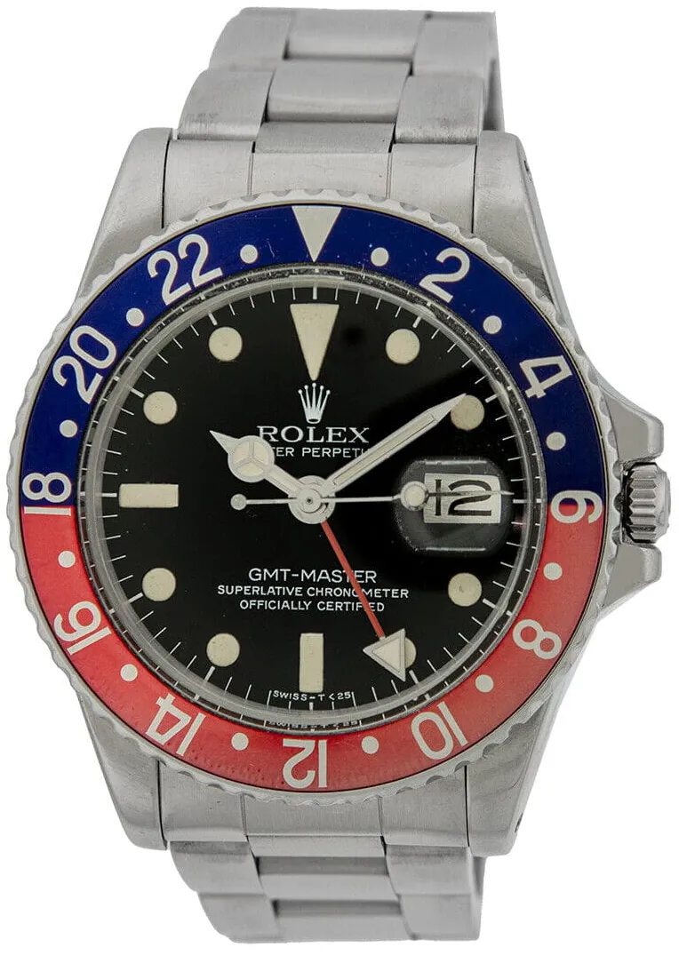 Rolex GMT-Master 16750 40mm Stainless steel Black