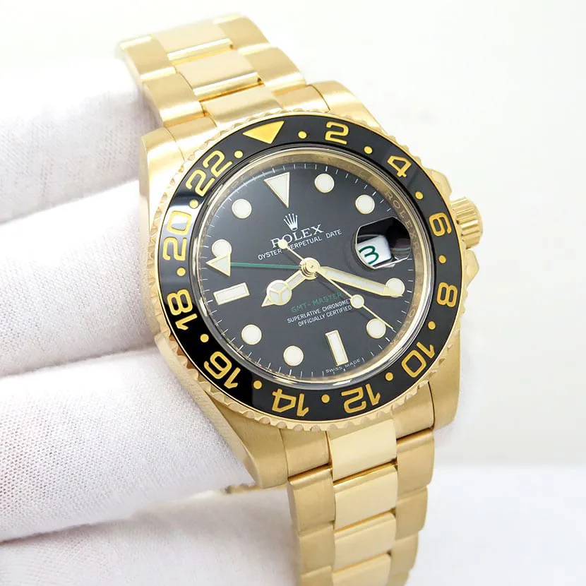 Rolex GMT-Master II 116718LN-0001 40mm Yellow gold Black