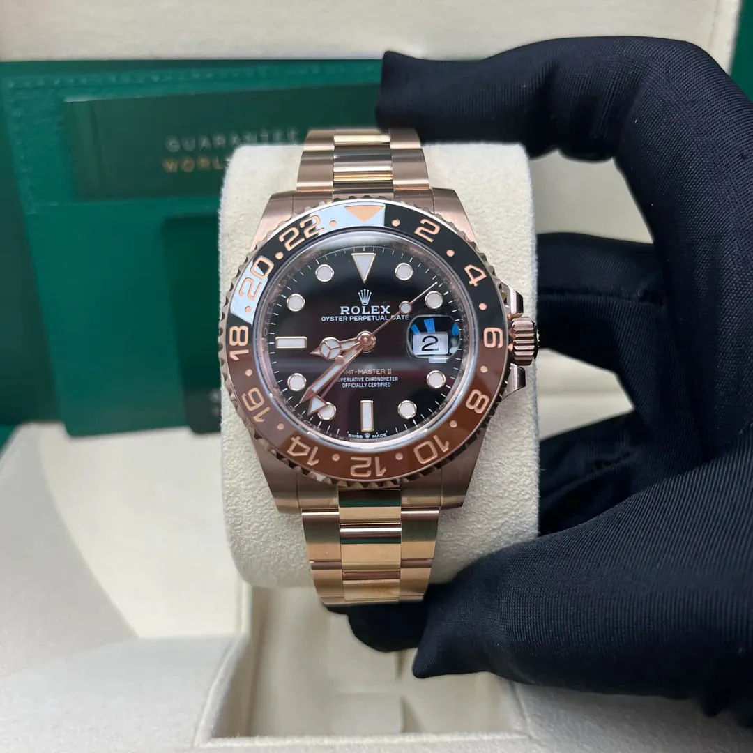 Rolex GMT-Master II 126715CHNR-0001 40mm Everose gold Black