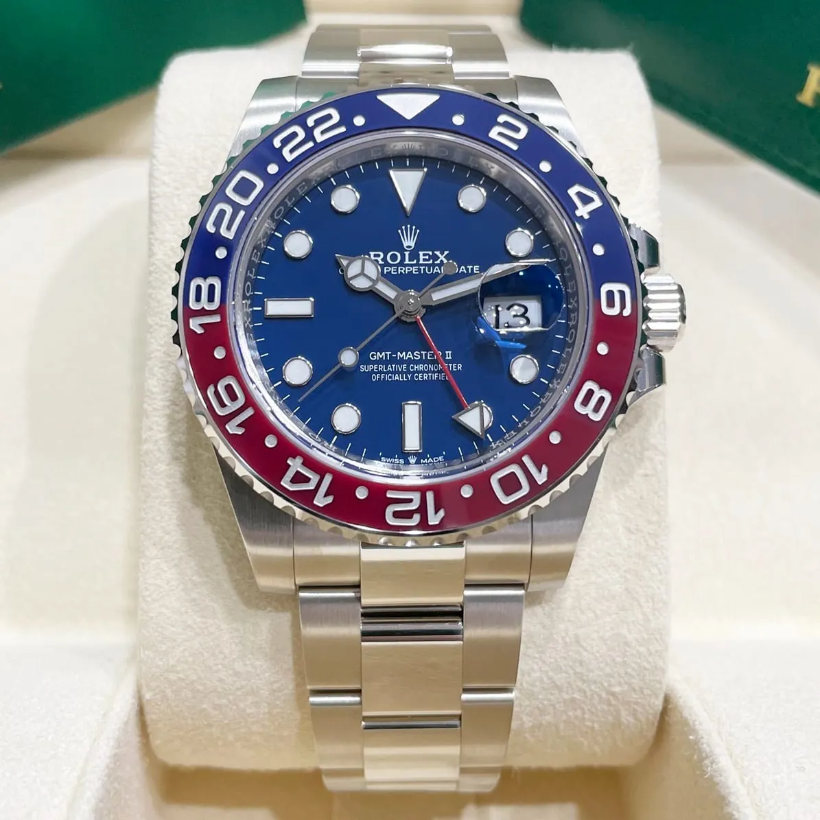 Rolex GMT-Master II 126719BLRO-0003 40mm 18k white gold Blue