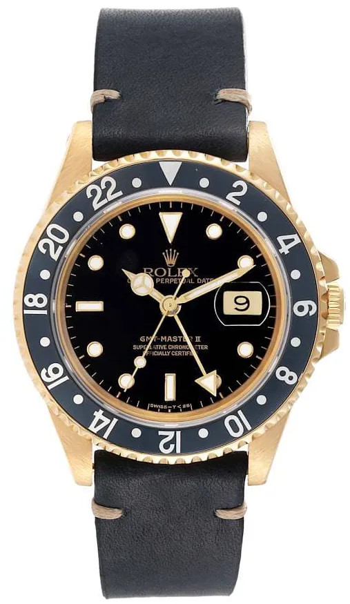 Rolex GMT-Master II 16718 40mm Yellow gold Black