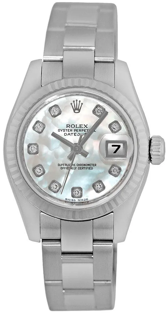 Rolex Lady-Datejust 179174 26mm Stainless steel Tahitian Pearl