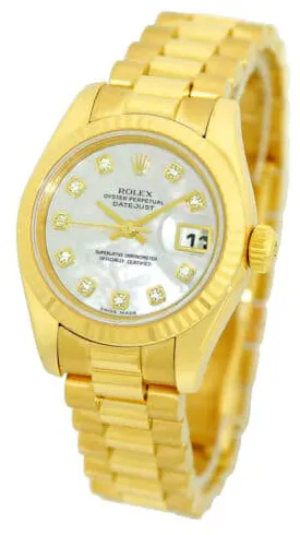 Rolex Lady-Datejust 179178 26mm Yellow gold Mother-of-pearl