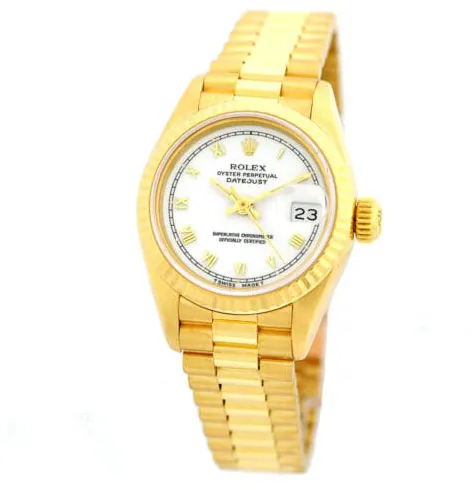 Rolex Lady-Datejust 69178 26mm Yellow gold White