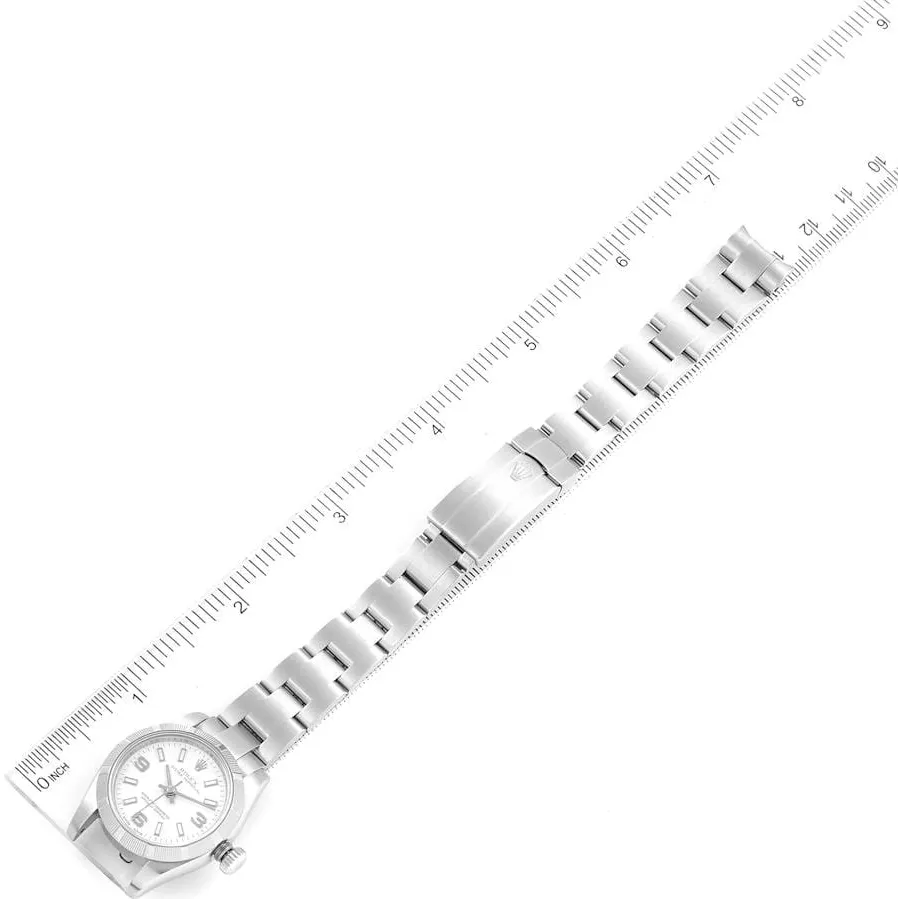 Rolex Oyster Perpetual 26 176210 26mm Steel White 2