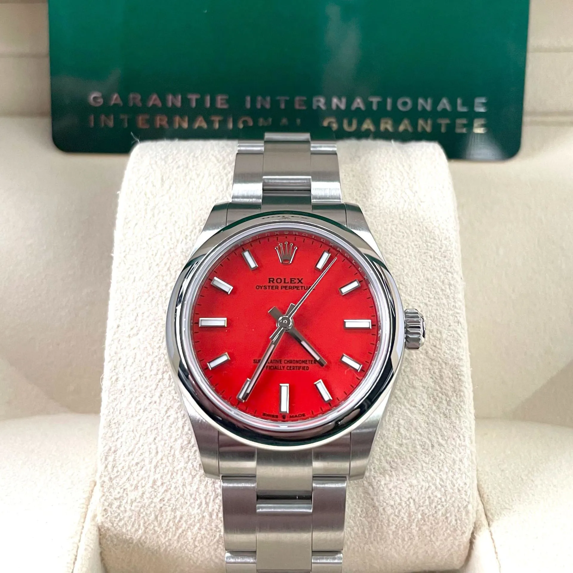 Rolex Oyster Perpetual 277200-0008 31mm Stainless steel Orange