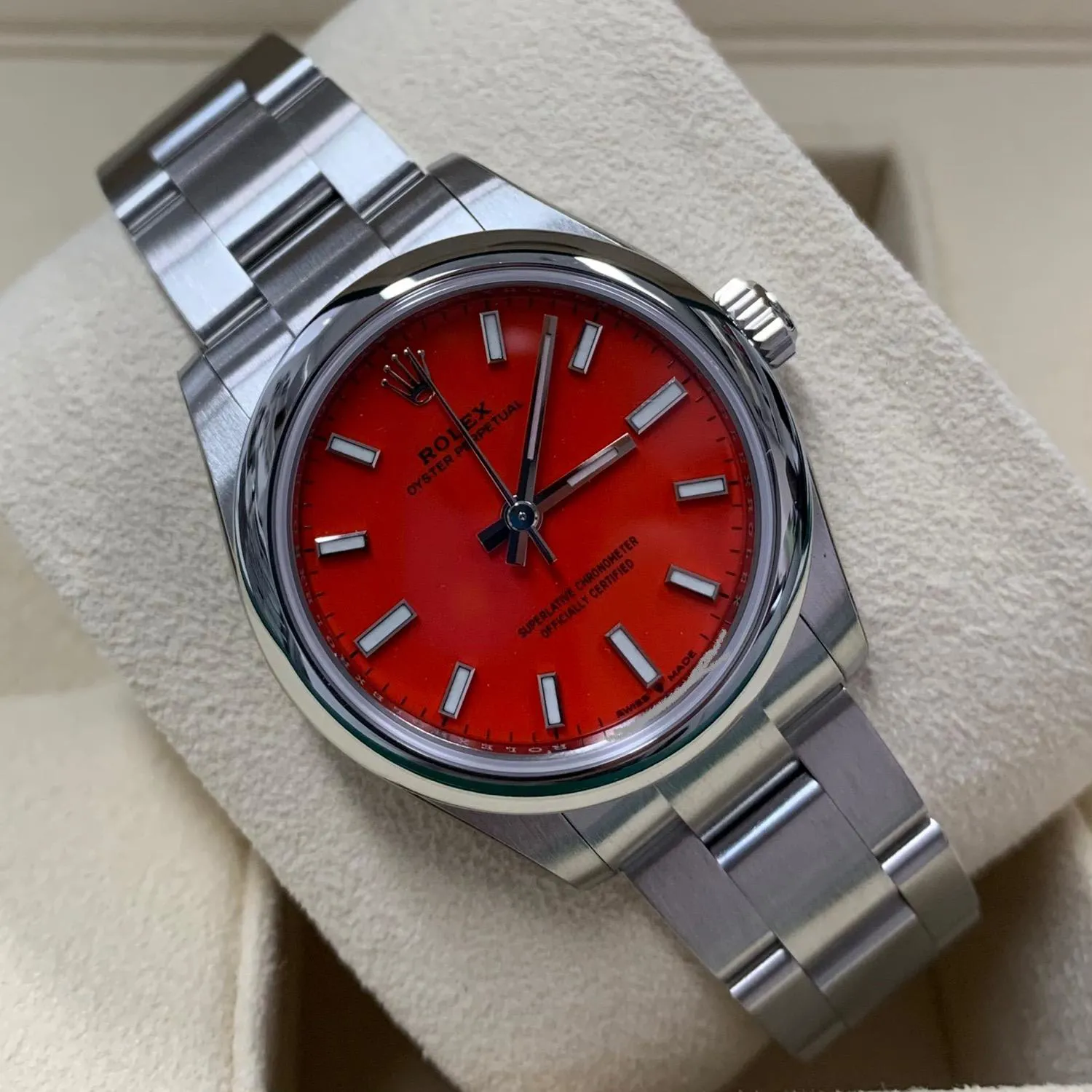 Rolex Oyster Perpetual 277200-0008 31mm Stainless steel Orange 2