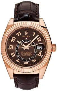 Rolex Sky-Dweller 326135-0001 Rose gold Brown