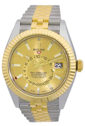 Rolex Sky-Dweller 326933-0004 42mm Yellow gold Champagne