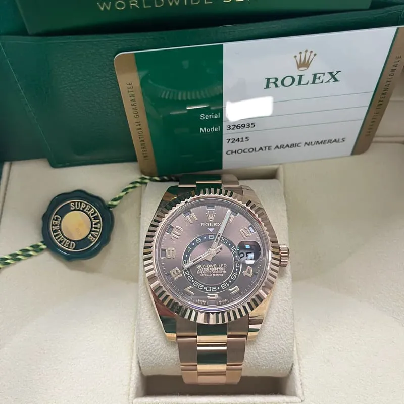 Rolex Sky-Dweller 326935-0003 42mm Rose gold Brown 5