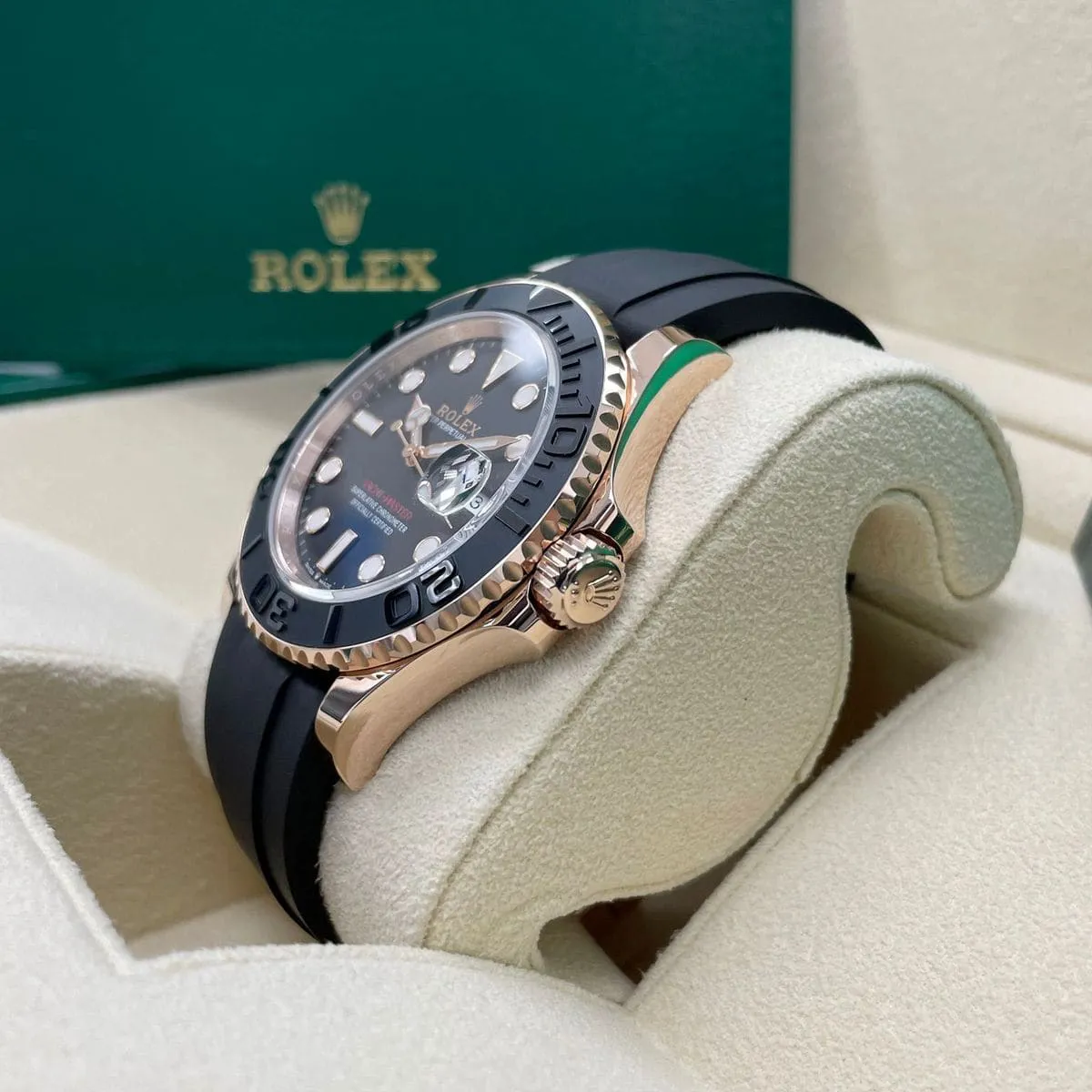 Rolex Yacht-Master 126655-0002 40mm Everose gold Black 1