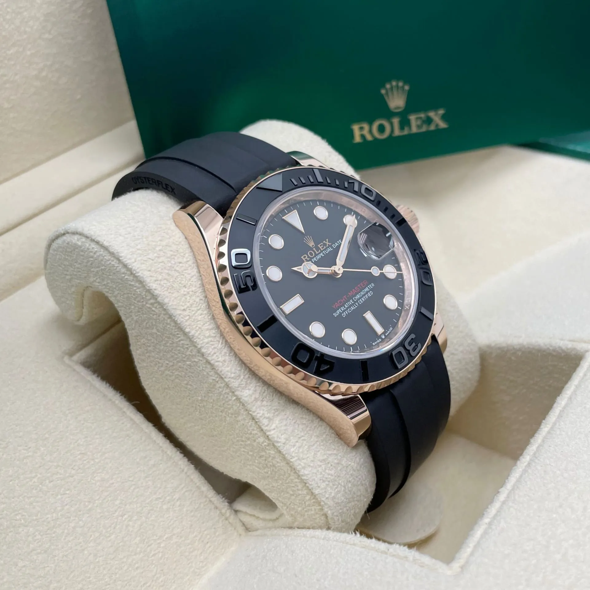 Rolex Yacht-Master 126655-0002 40mm Everose gold Black 4