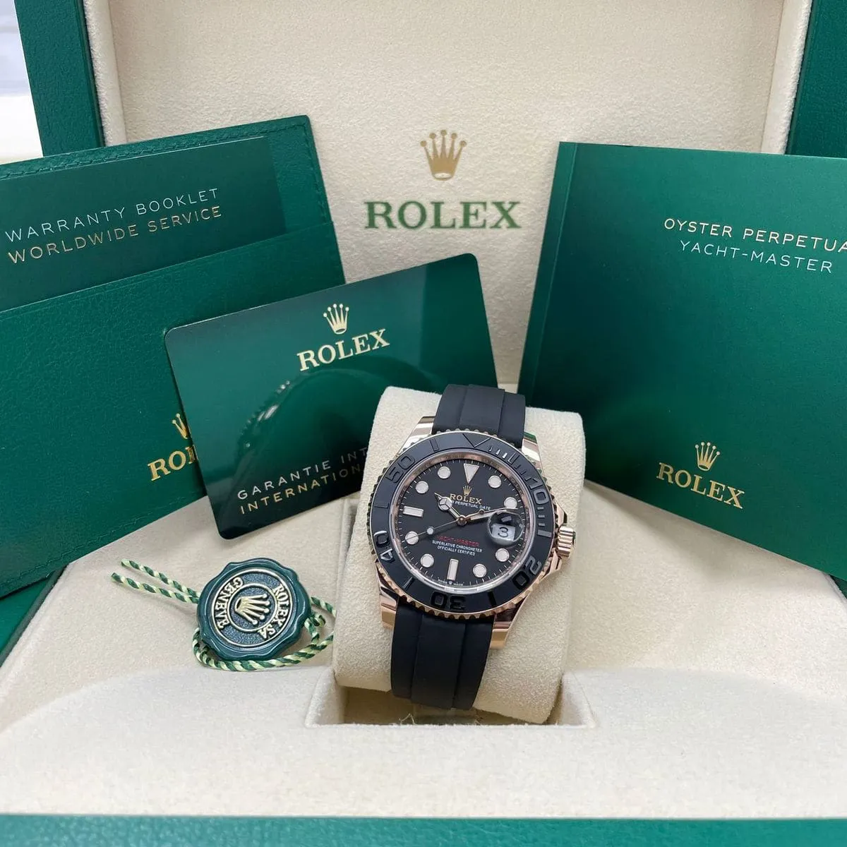 Rolex Yacht-Master 126655-0002 40mm Everose gold Black 2