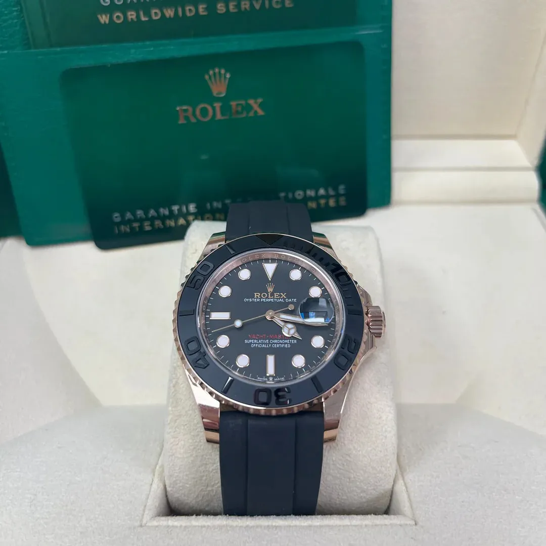 Rolex Yacht-Master 126655-0002 40mm Everose gold Black