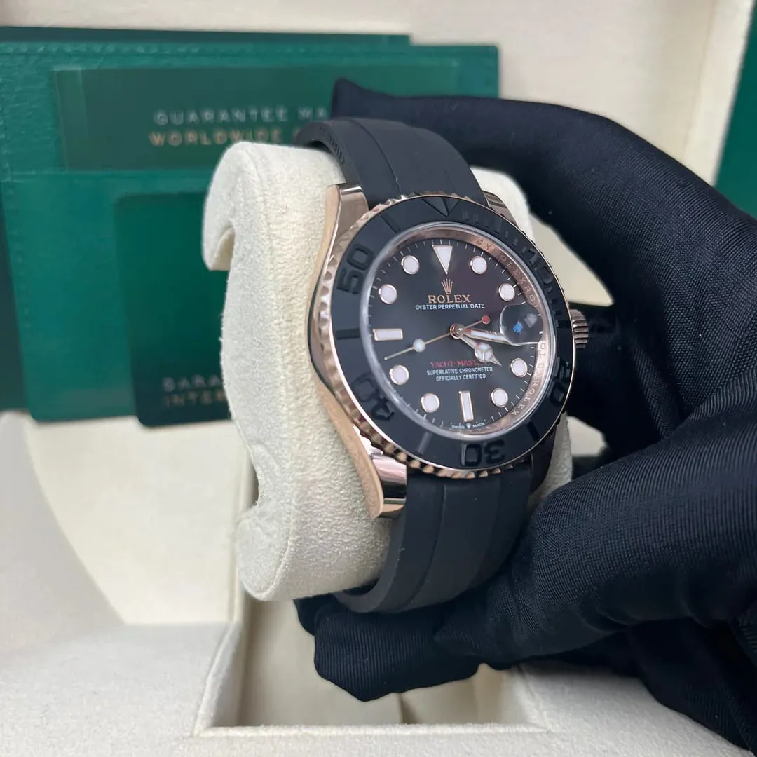 Rolex Yacht-Master 126655-0002 40mm Everose gold Black 4