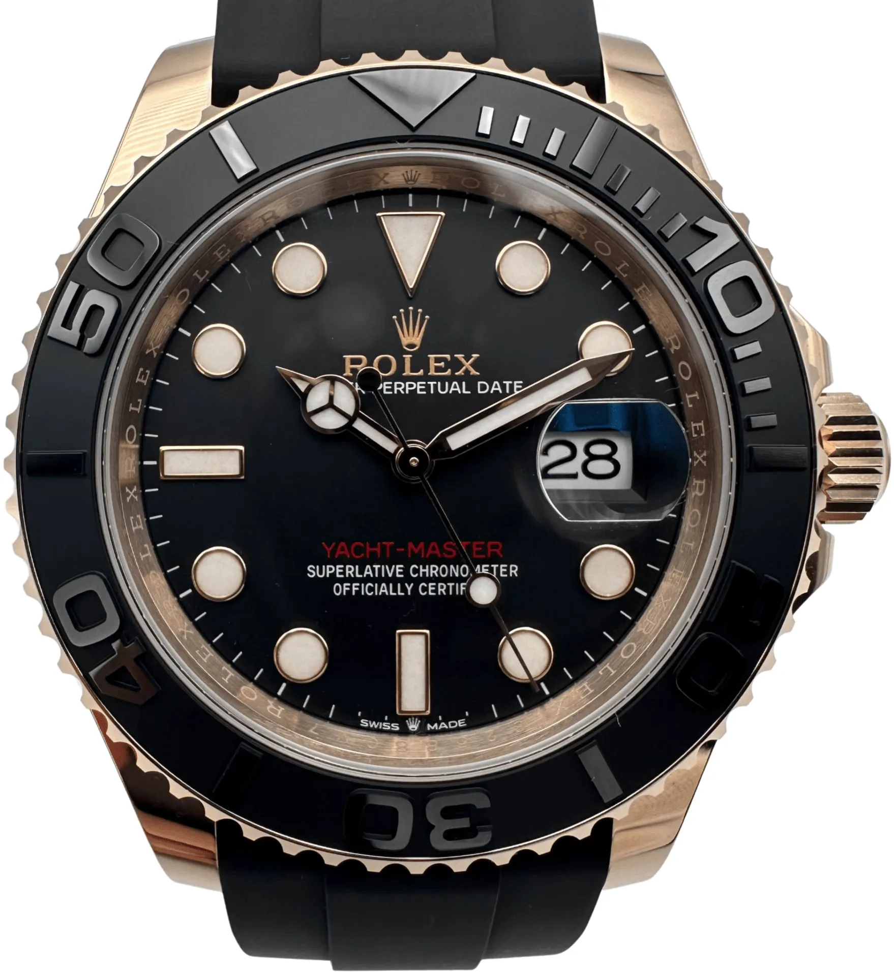 Rolex Yacht-Master 126655-0002 40mm Everose gold Black