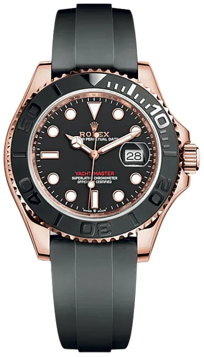 Rolex Yacht-Master 126655-0002 40mm Everose gold Black