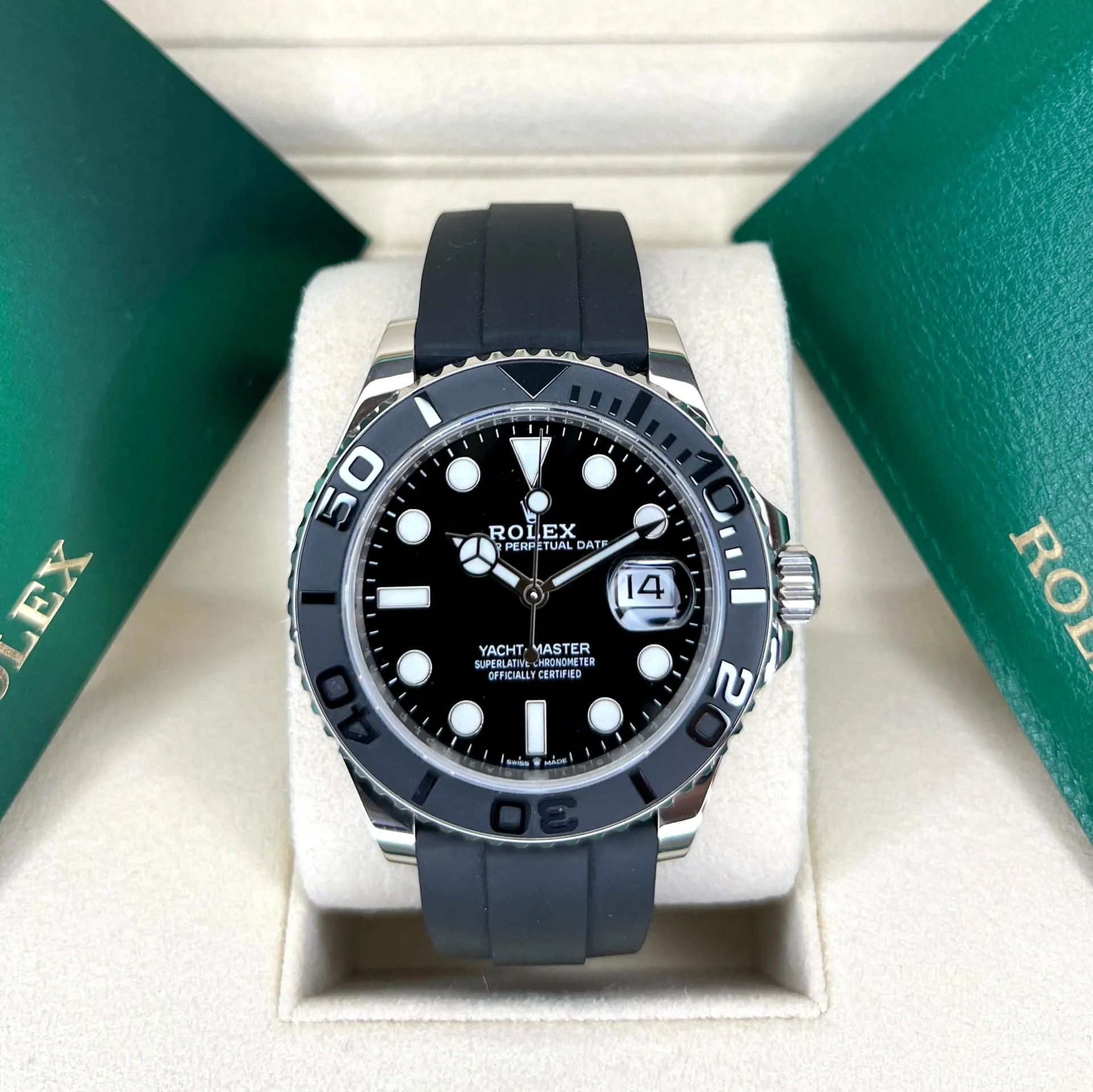 Rolex Yacht-Master 226659-0002 42mm 18k white gold Black