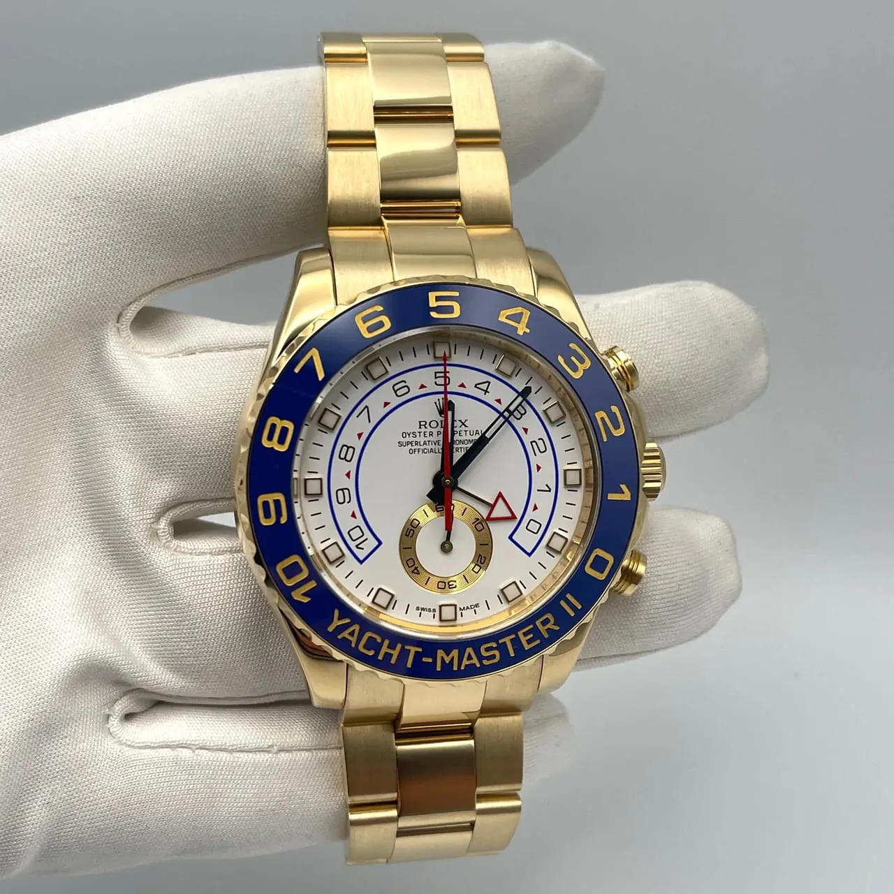 Rolex Yacht-Master II 116688-0001 44mm Yellow gold White