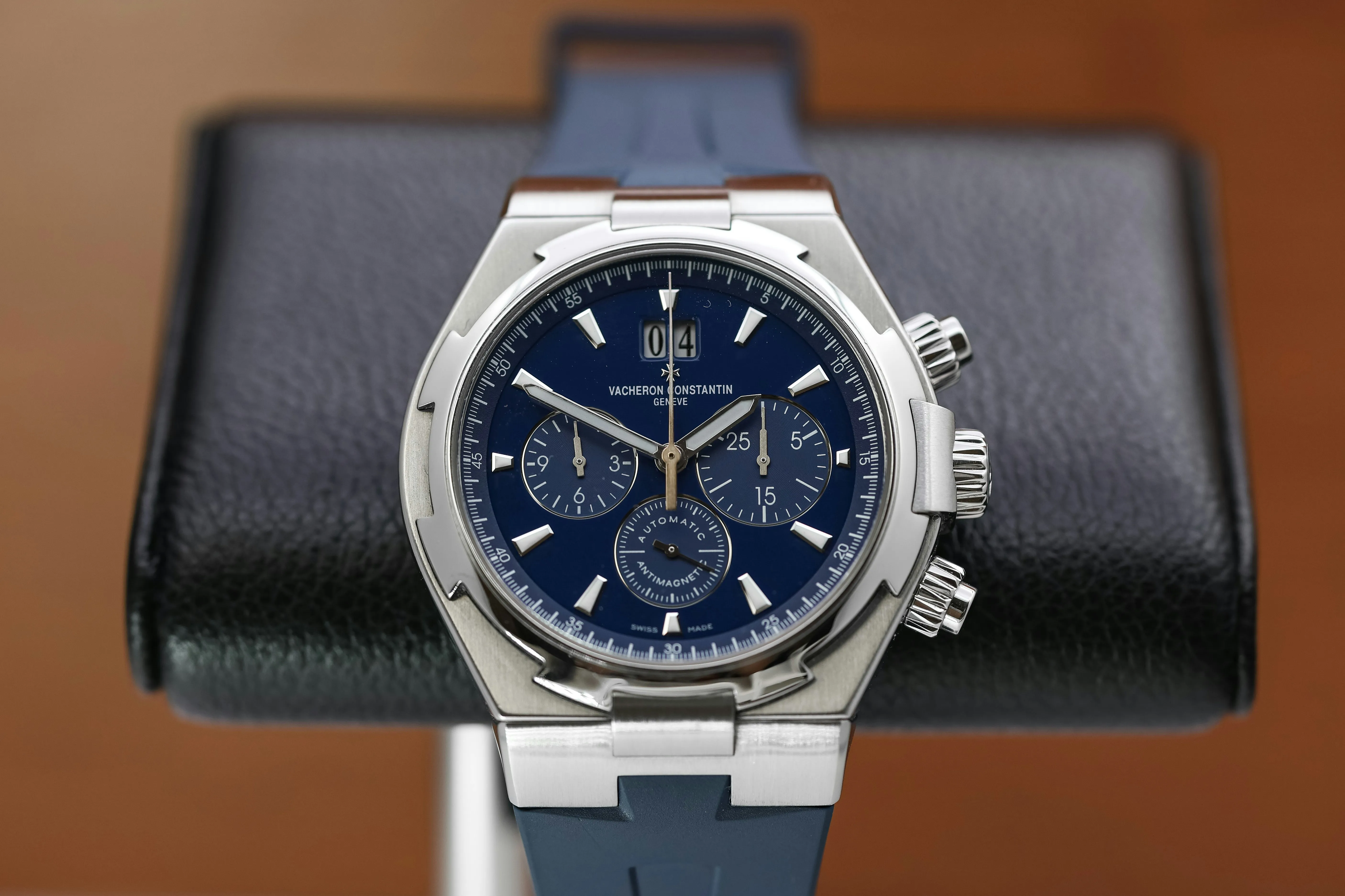 Vacheron Constantin Overseas Chronograph 49150/000A-9745 42.5mm Stainless steel Blue 5