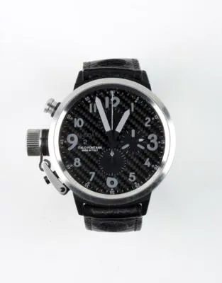 U-Boat Flightdeck 50mm Stainless steel Carbon