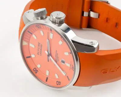 Glycine Lagunare LCC1000 46mm Stainless steel Orange 2