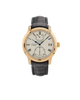 Glashütte Senator Chronometer 1-58-01-01-01-04 Yellow gold Silver