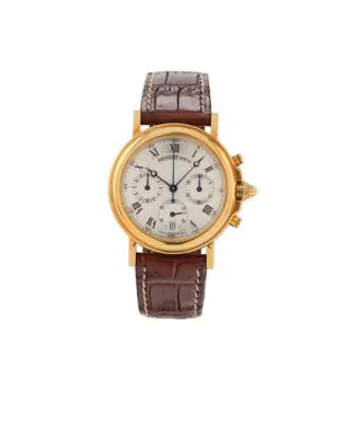 Breguet Marine 3460 BA 36mm Yellow gold Silver