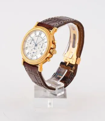 Breguet Marine 3460 BA 36mm Yellow gold Silver 1