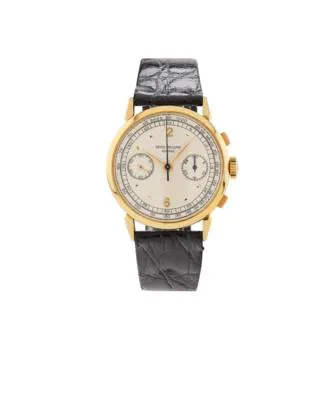 Patek Philippe Chronograph 1579 36mm Yellow gold Silver