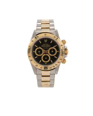 Rolex Cosmograph Daytona 16523 39mm Stainless steel and gold Black
