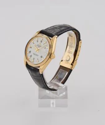 Rolex Oyster Perpetual Date 1500 35mm Gold White 1