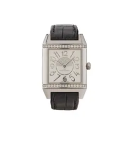 Jaeger-LeCoultre Reverso Squadra 235.8.76 Stainless steel and Diamond Silver