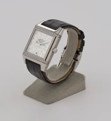 Jaeger-LeCoultre Reverso Squadra 235.8.76 29mm Stainless steel and diamonds Silver 2