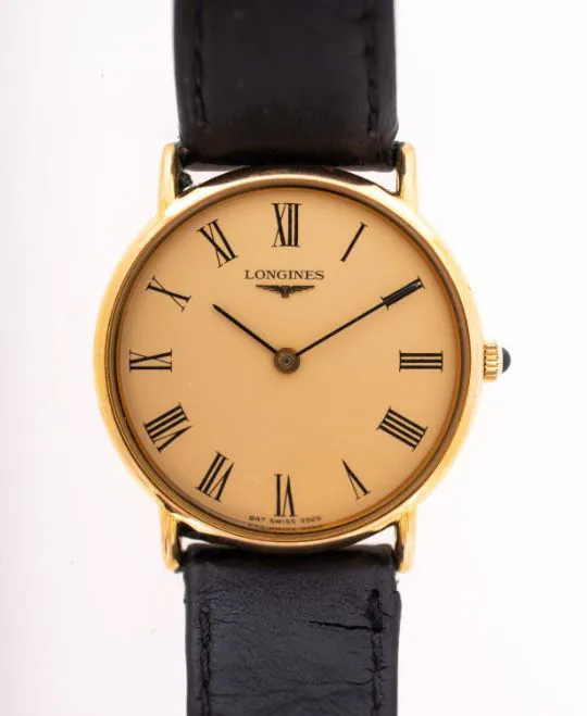 Longines 33mm Yellow gold Cream