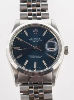 Rolex Oyster Perpetual Date 15000 Stainless steel Blue