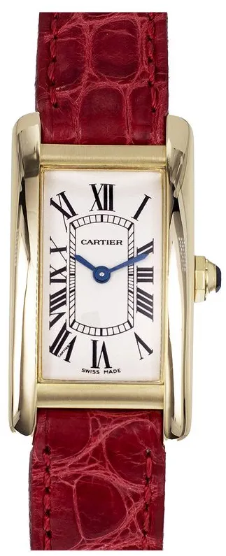 Cartier Tank 2482 19mm Yellow gold Opalin