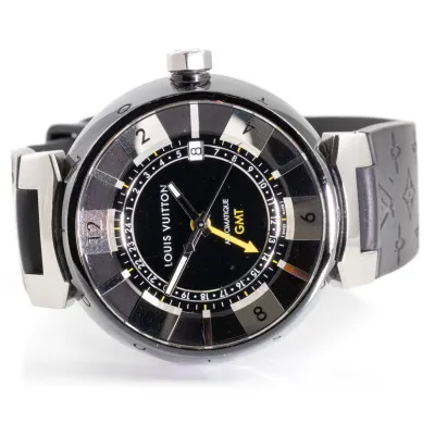 Louis Vuitton Tambour Q113K 42mm Stainless steel Black 4