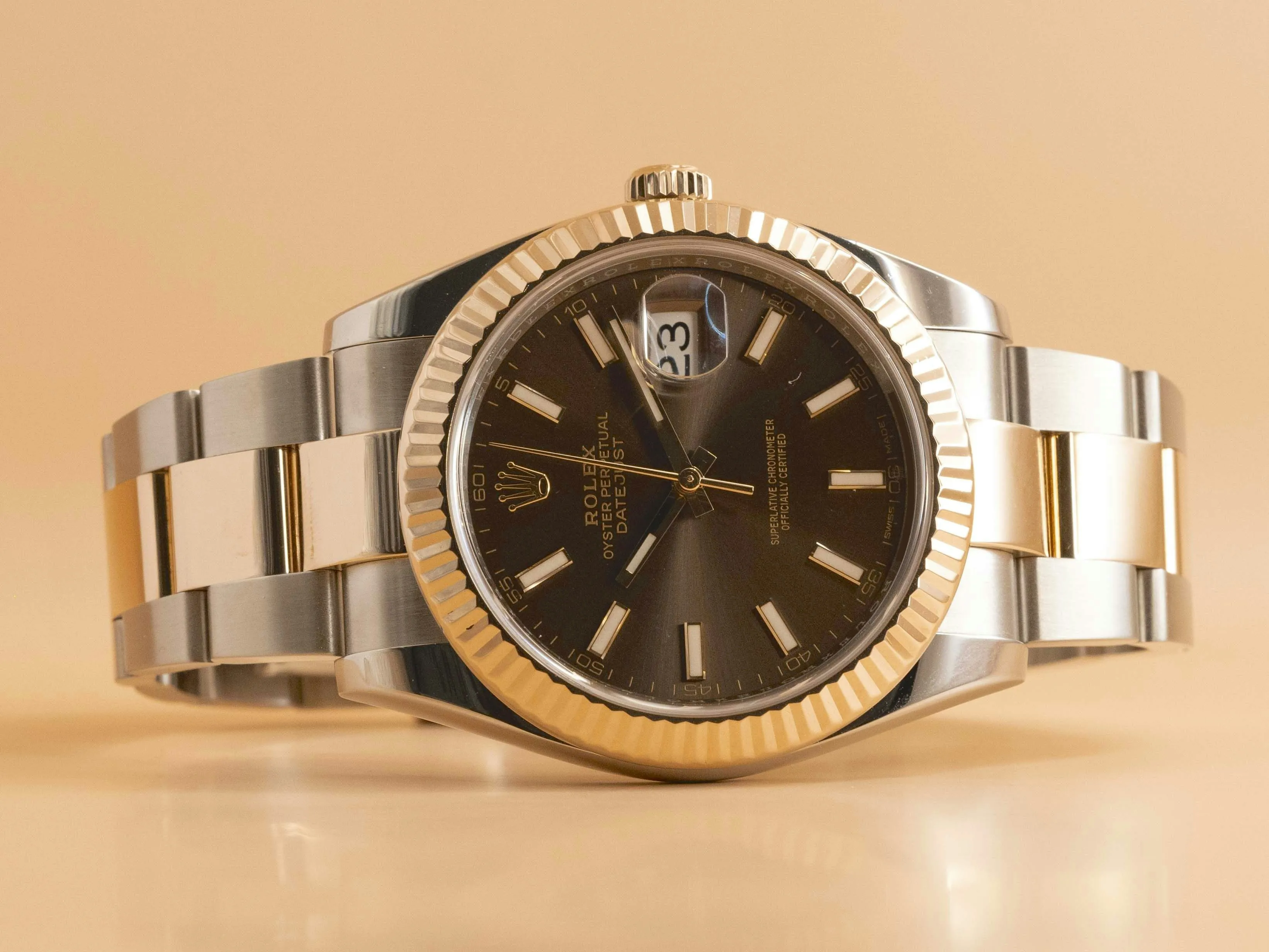 Rolex Datejust 41 126331 41mm Rose gold and Stainless steel Chocolate