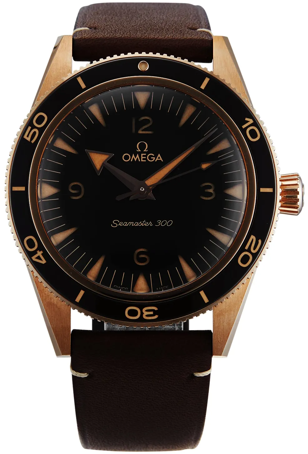 Omega Seamaster 300 234.92.41.21.10.001 41mm Rose gold Brown