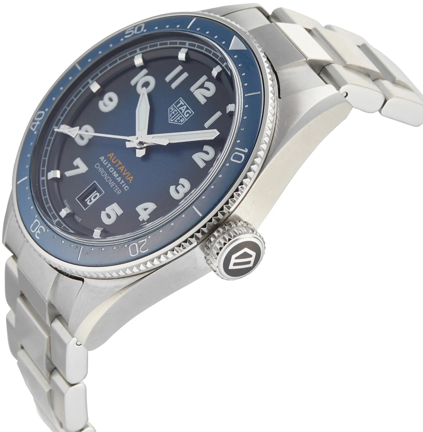 TAG Heuer Autavia WBE5116.EB0173 42mm Stainless steel Blue 1