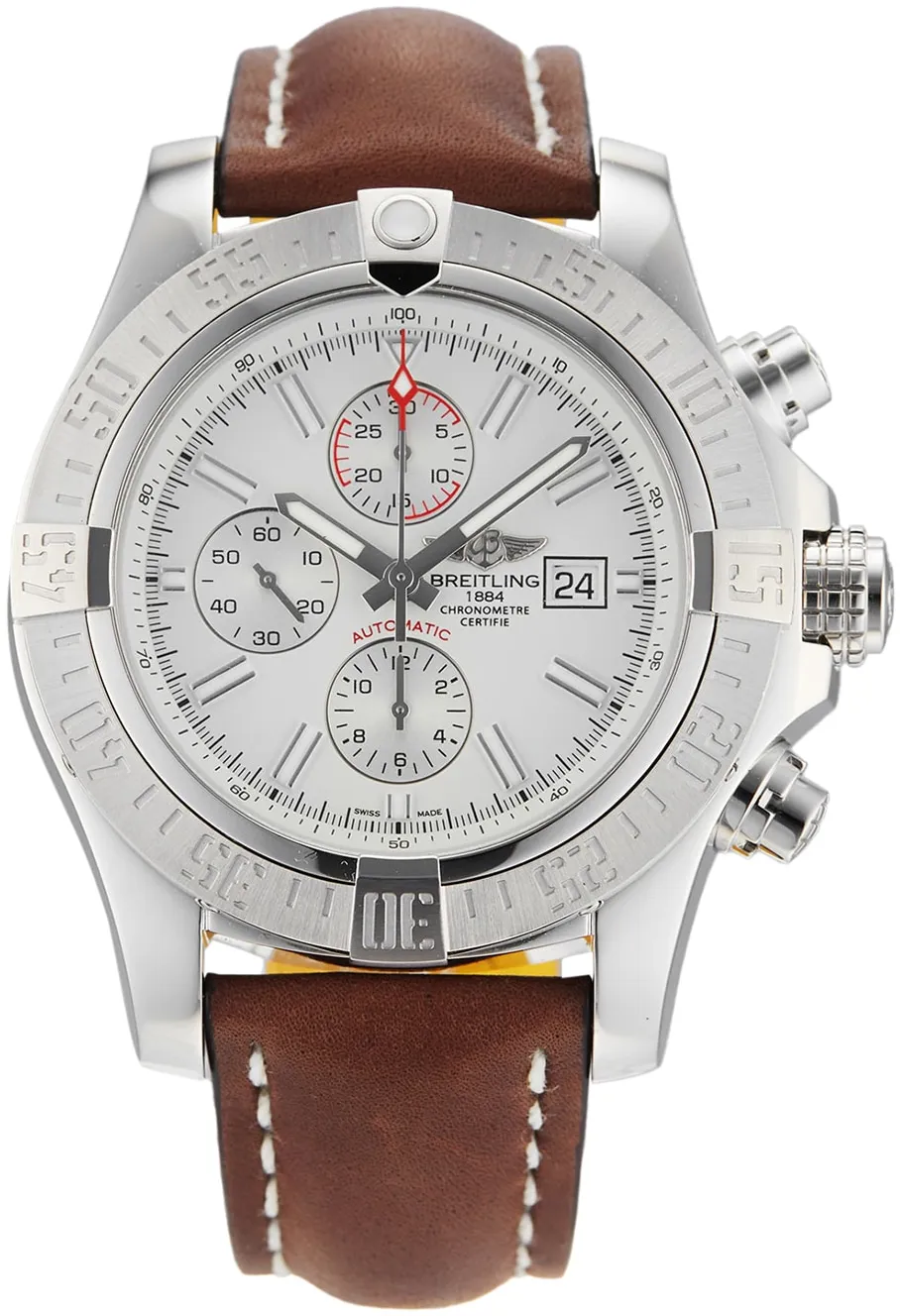 Breitling Breitling Super Avenger A1337111/G779 48mm Stainless steel Silver